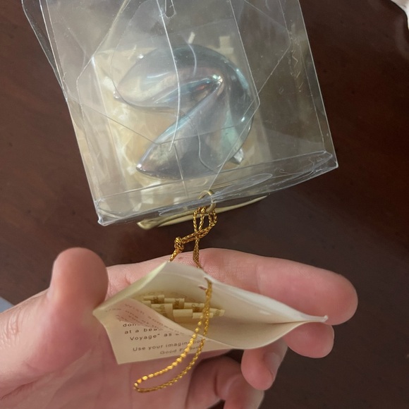 BNIB Lenox fortune cookie with fortune slips Chinese box gift tag new graduation - Picture 5 of 5
